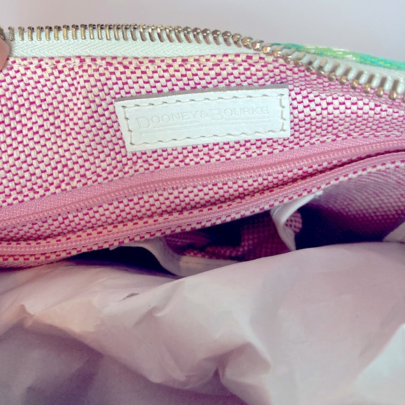 DOONEY & BOURKE Jacquard DB initials embroidery Signature Bucket Purse #J8133413 - Picture 6 of 9